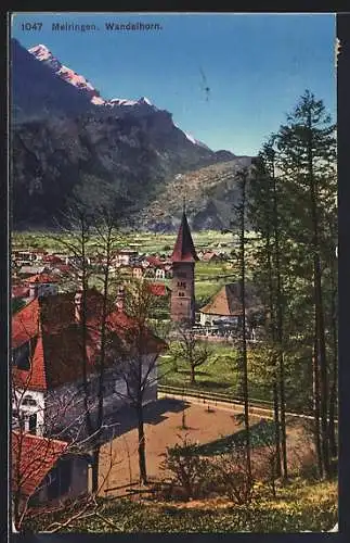 AK Meiringen, Teilansicht und Wandelhorn