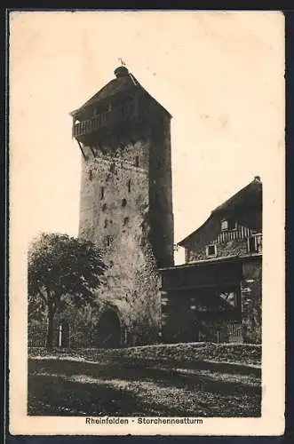 AK Rheinfelden, Partie am Storchennestturm