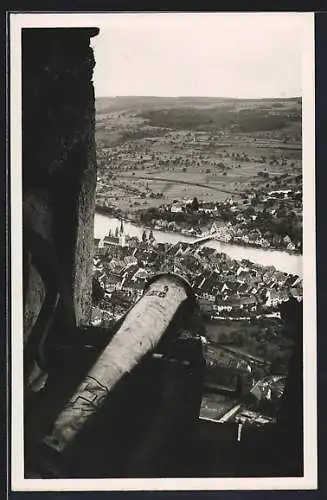 AK Stein a. Rh., Blick vom Schloss Hohenklingen