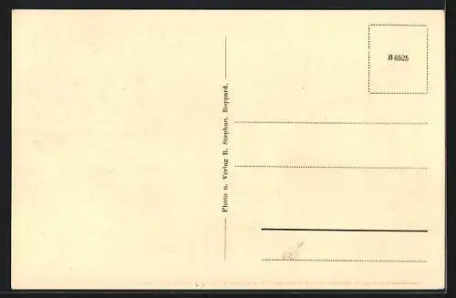 AK Boppard a. Rh., Haushaltungsschule Pensionat St. Carolus, Inneres mit Treppenaufgang