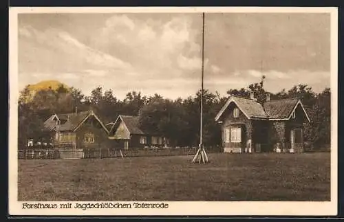 AK Totenrode / Harz, Forsthaus mit Jagdschlösschen