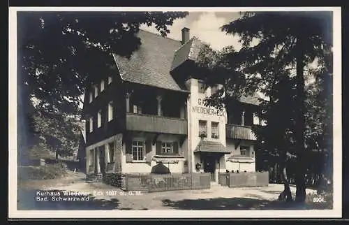 AK Wieden, Hotel- Kurhaus Wiedener Eck