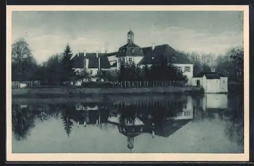 AK Triesdorf, Weisses Schloss mit Schlossweiher