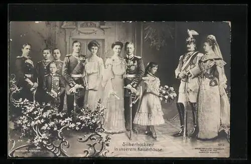 AK Silberhochzeit in unserem Kaiserhause, Kaiserin Auguste Victoria Königin von Preussen