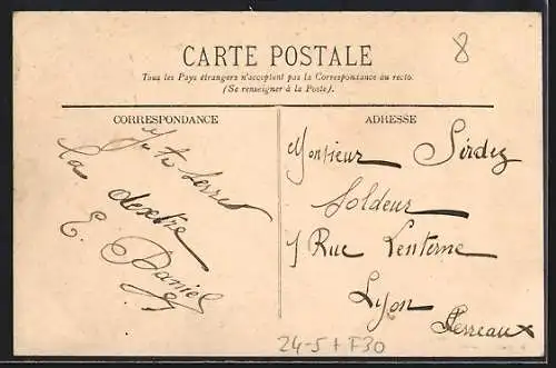 AK Pont-Saint-Esprit, Vue du Pont lors des inondations