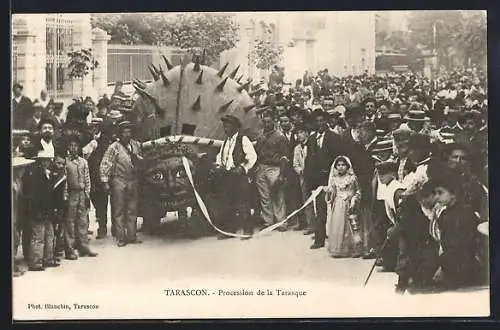 AK Tarascon, Procession de la Tarasque, Volksfest