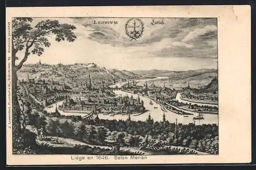 AK Liége, Vue Générale 1646, Selon Marian