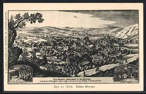 AK Spa, Vue Générale 1646, Selon Merian