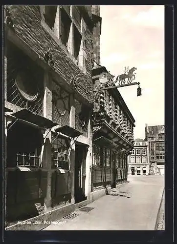 AK Aachen, Gaststätte Zum Postwagen, Inh. Franz Lüttgens