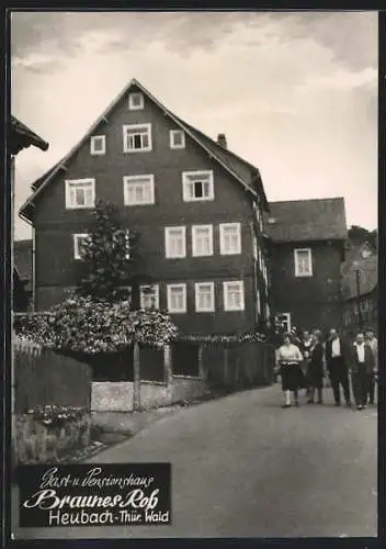 AK Heubach /Thür. Wald, Gast- und Pensionshaus Braunes Ross