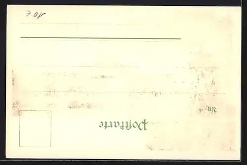 Lithographie München, II. Kraft-Arbeitsmaschinen-Ausstellung 1898, Restaurant