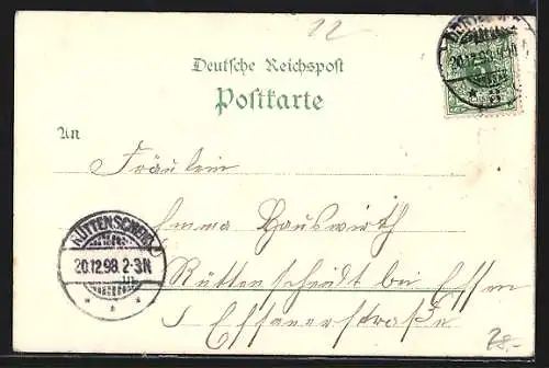 AK Hamburg, Allgemeine Gartenbau Ausstellung 1897, Hauptaustellungsgebäude u. Restaurant