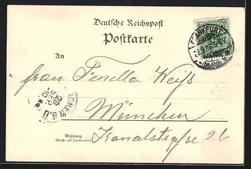 Lithographie Berlin, Gewerbe-Ausstellung, Flusspartie