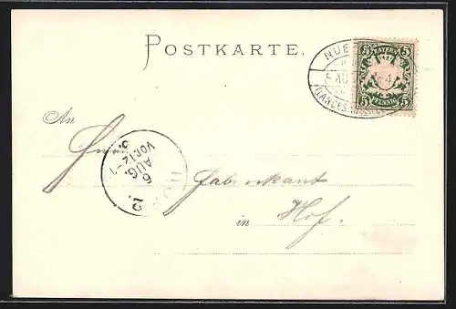 Lithographie Nürnberg, Landesausstellung 1896, Ausstellungsgebäude