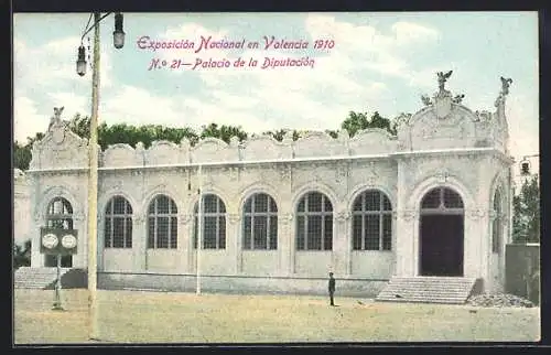 AK Valencia, Exposición Nacional 1910, Palacio de la Diputación