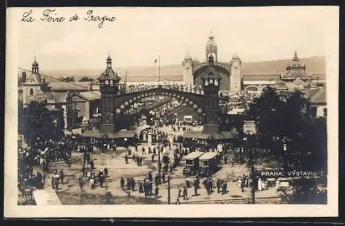 AK Praha, Vystaviste, Eingang zur Ausstellung