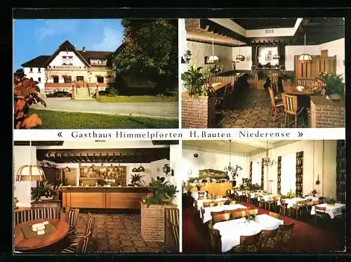 AK Ense-Niederense, Gasthaus Himmelpforten, Bes. H. Bauten, Bahnhofstrasse 2