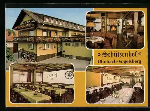 AK Ulmbach /Vogelsberg, Gasthof-Restaurant Schützenhof, Bes. Fam. Freser, Sarroder Str. 1