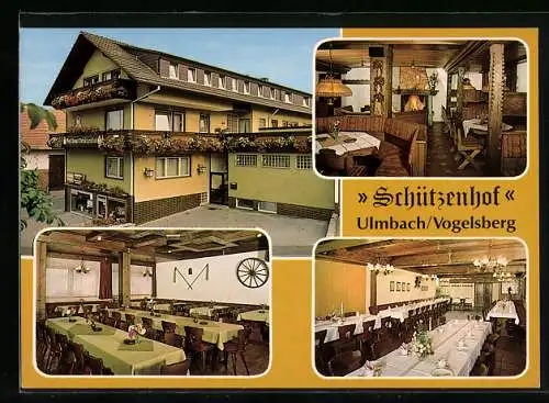 AK Ulmbach /Vogelsberg, Gasthof-Restaurant Schützenhof, Bes. Fam. Freser, Sarroder Str. 1