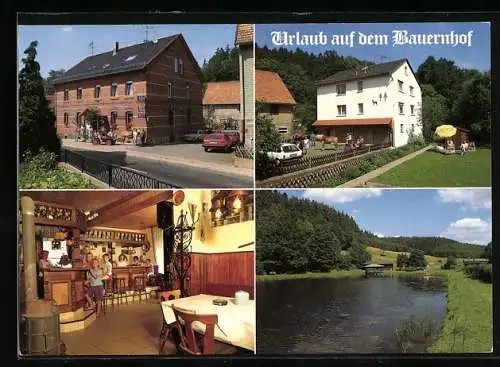 AK Knüllwald Ellingshausen, Gasthaus und Pension Zum Pommer, Bes. Fam. Strippel