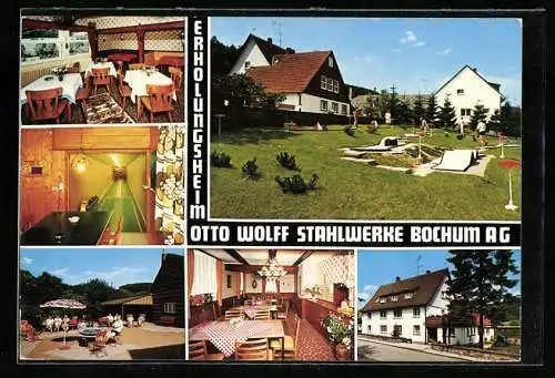 AK Balve, S.W.B. Erholungsheim der Otto Wolff Stahlwerk Bochum AG in der Sorpestrasse 27