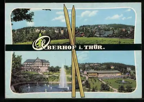 AK Oberhof i. Thür., Ernst Thälmann-Haus und Haus der Freundschaft