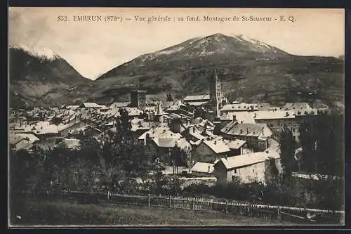 AK Embrun, Vue generale, au fond, Montagne de St-Sauveur