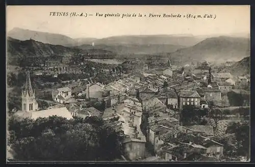 AK Veynes /Hautes-Alpes, Vue générale prise de la Pierre Bombarde