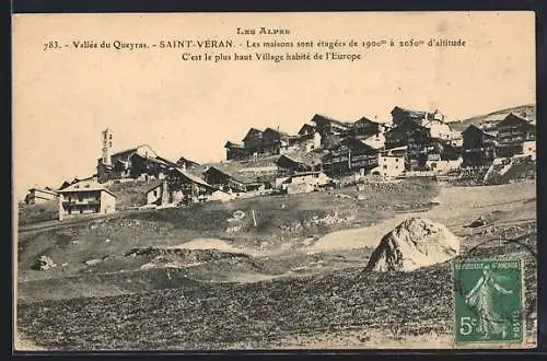 AK Saint-Véran /Vallée du Queyras, Le plus haut Village habité de l`Europe