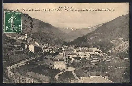 AK Aiguilles, Vue generale prise de la Route du Chateau-Queyras