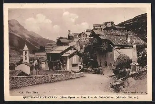 AK Queyras-Saint-Véran /Htes-Alpes, Une Rue de Saint-Véran