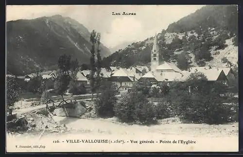 AK Ville Vallouise, Vue generale, Pointe de l`Eygliere