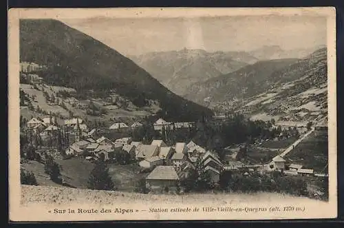 AK Ville-Vieille-en-Queyras, Vue panoramique