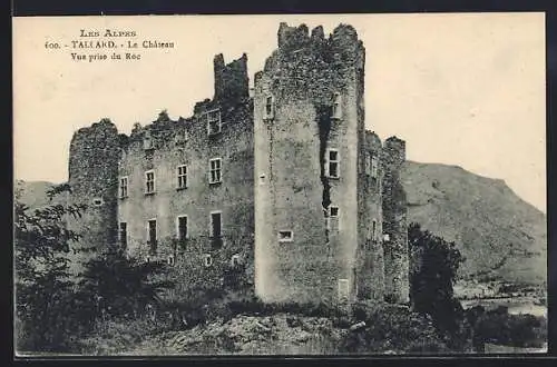 AK Tallard, Le Château, Vue prise du Roc