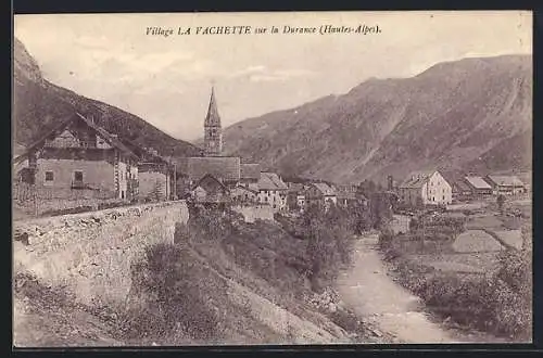 AK La Vachette, Village sur la Durance