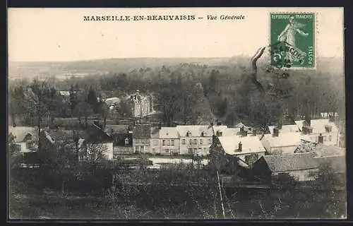 AK Marseille-en-Beauvaisis, Vue Générale