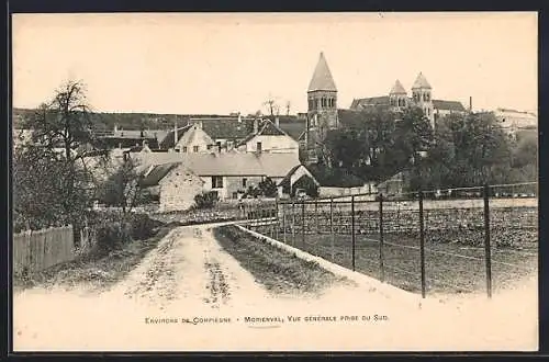 AK Morienval /Compiègne, Vue générale prise du Sud