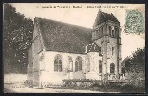 AK Raray /Villeneuve, Eglise Saint-Nicolas