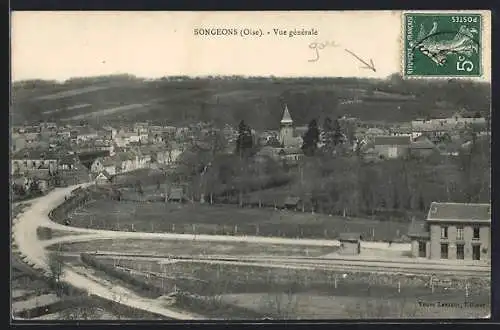 AK Songeons /Oise, Vue générale