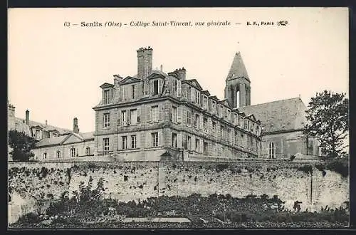 AK Senlis /Oise, Collège Saint-Vincent, vue générale