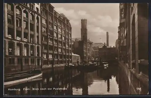 AK Alt-Hamburg, Fleet mit Blick zur Poststrasse