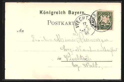 AK Lindau i. B., Panoramablick mit Leuchtturm