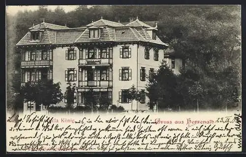 AK Herrenalb, Blick auf Villa König
