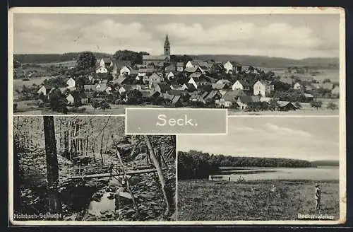 AK Seck, Holzbach-Schlucht, Secker Weiher, Gesamtansicht