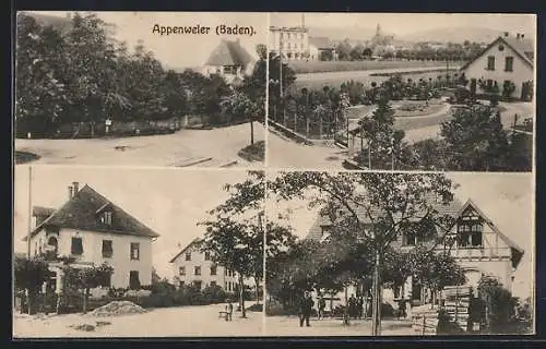 AK Appenweier /Baden, Strassenpartie, Haus mit Holzstapel, Ortspartie