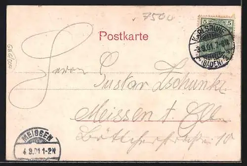 AK Karlsruhe, Vor der Baugewerkschule