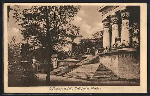 AK Oetigheim /Baden, Partie bei den Volksschauspielen