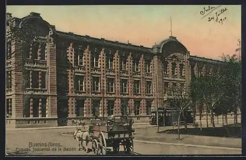 AK Buenos Aires, Escuela Industrial de la Nación, Strassenbahn