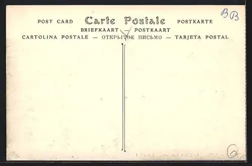 AK Nice, La Place Masséna, Strassenbahn