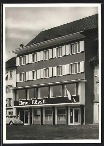 AK Zug, Das Hotel Rössli am See v. N. Jenny-Brandenberg